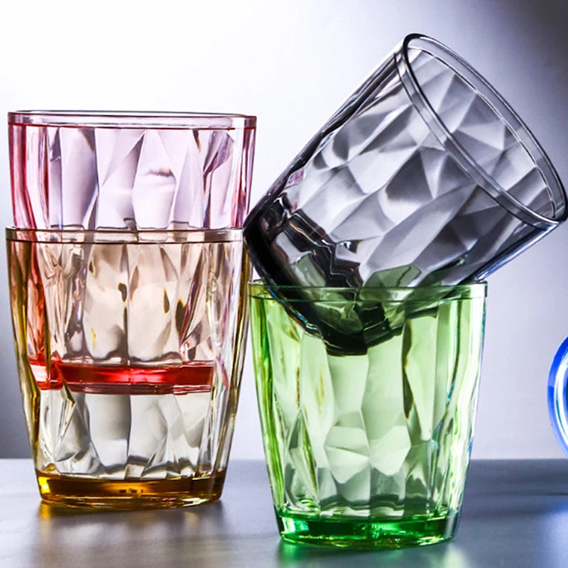 Acrylic Drinking Glasses Shatterproof Water Tumblers Unbreakable Reusable Beer Champagne Cup Dishwasher Safe For Party