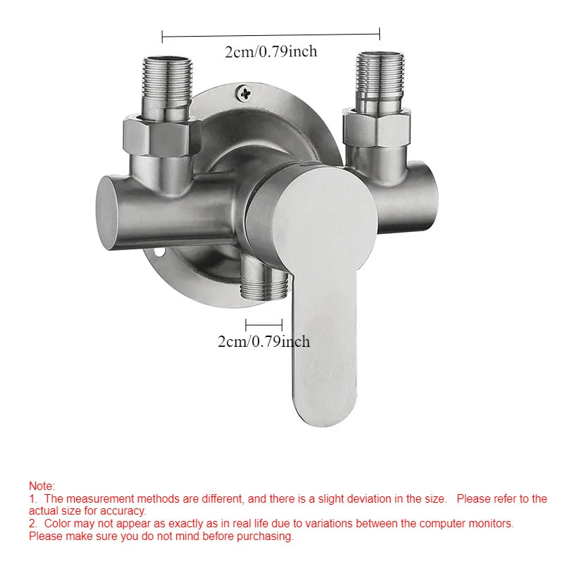 Toilet Shower Mixer Tap Hot and Cold Switch Shower Faucet 304 Stainless Steel Bathroom Accessries Hot & Cold Shower Accessories