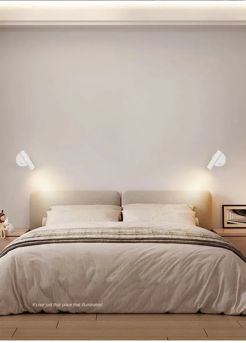 Modern LED Wall lights Rotatable Adjustable Reading Lights Bedroom Bedside Living Room Study Room indoor home Lighting Spotlight