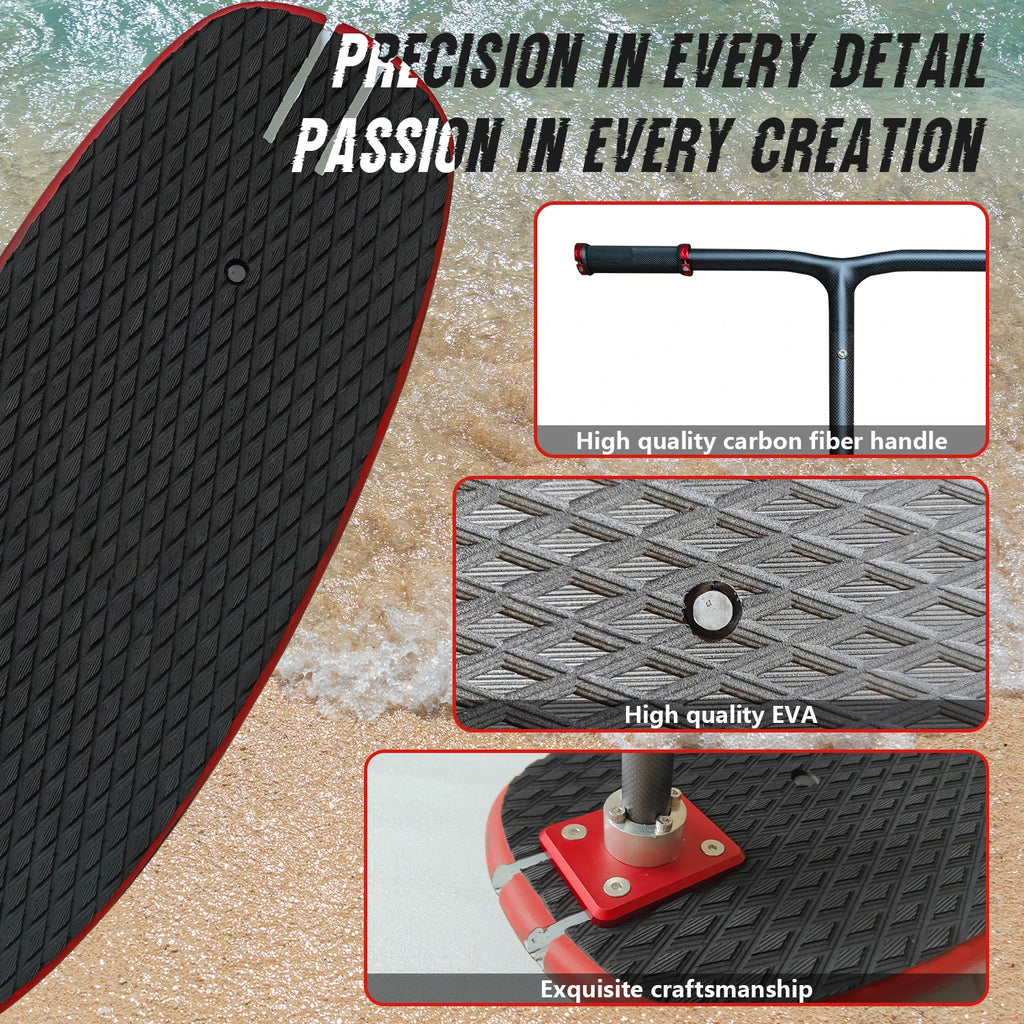 New Design Foil Pumping Electric Water Play Wave Surfing Hydrofoil Surfboard With Detachable Handle bar Carbon Board Handlebars