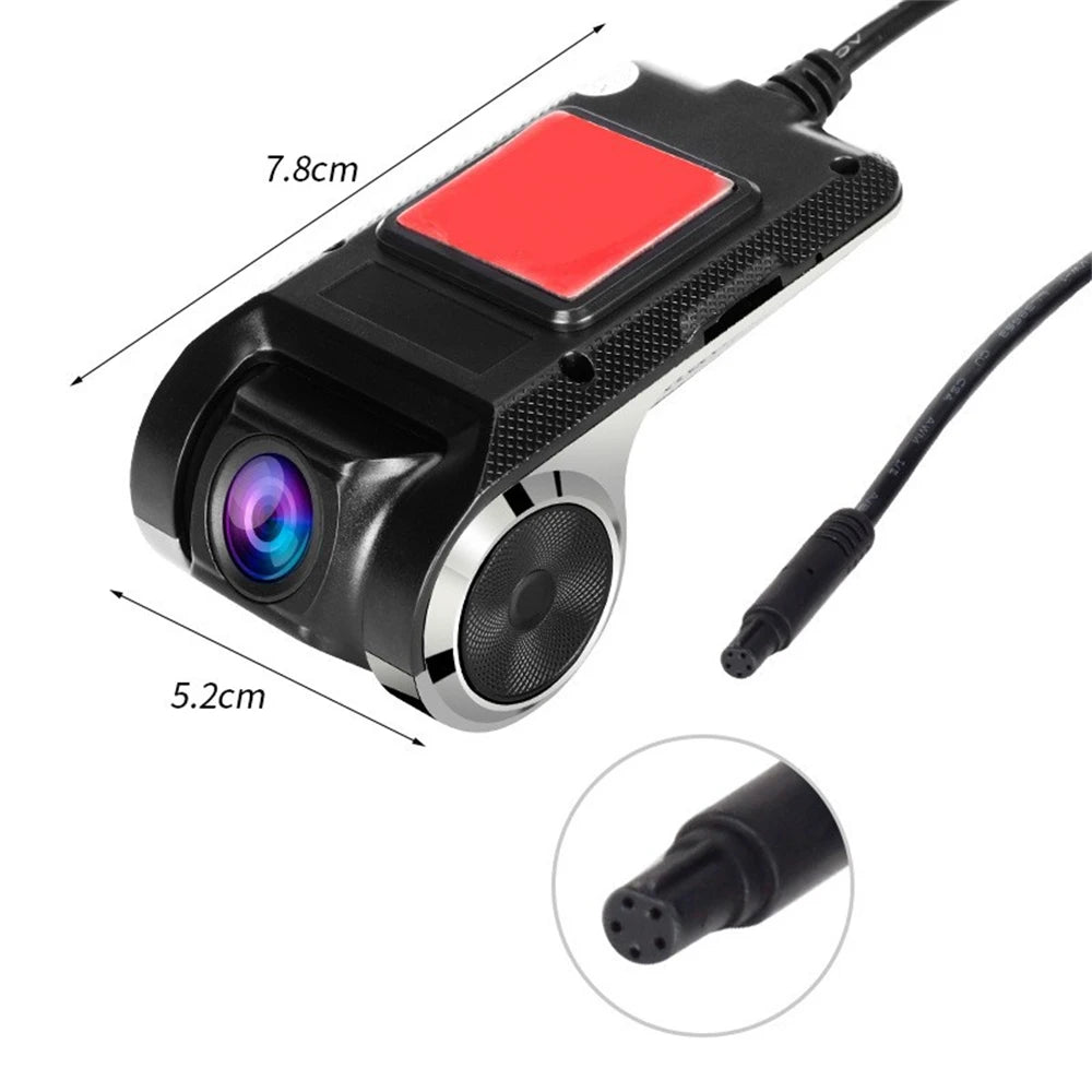 HD 1080P Car DVR Camera Android USB Video Recorder G-Sensor Night Vision Dash Cam 170° Wide Angle Car Recorders Registrator