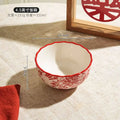 Modern Red Dinner Set Plates Luxury Designer Italian Round Plates Dinner Sets Ceramic Elegant Aparelho De Jantar Kitchen Dishes