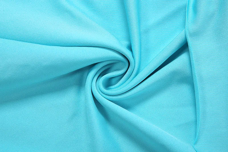 Blue Deep V Waist Cut Out Mini Dress Three Ring Connector O Ring Detail Ruched Sexy Beach Music Festival