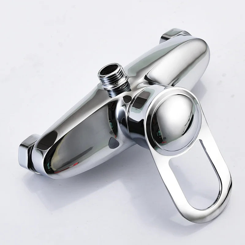 Brass Shower Faucet Mixer Valve Set with Shower Head and Hidden Switch for Bathroom Hot and Cold Water Tap  Bath