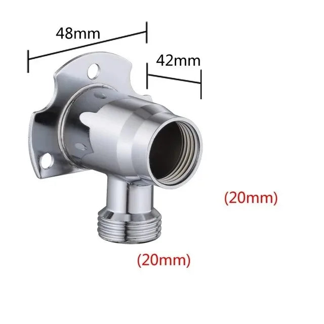 1/2" 3/4" Universal Bathroom Faucet Fixed Base Wall Mounted Tap Installation Adapter Shower Inlet Outlet Mix Water Valve Parts