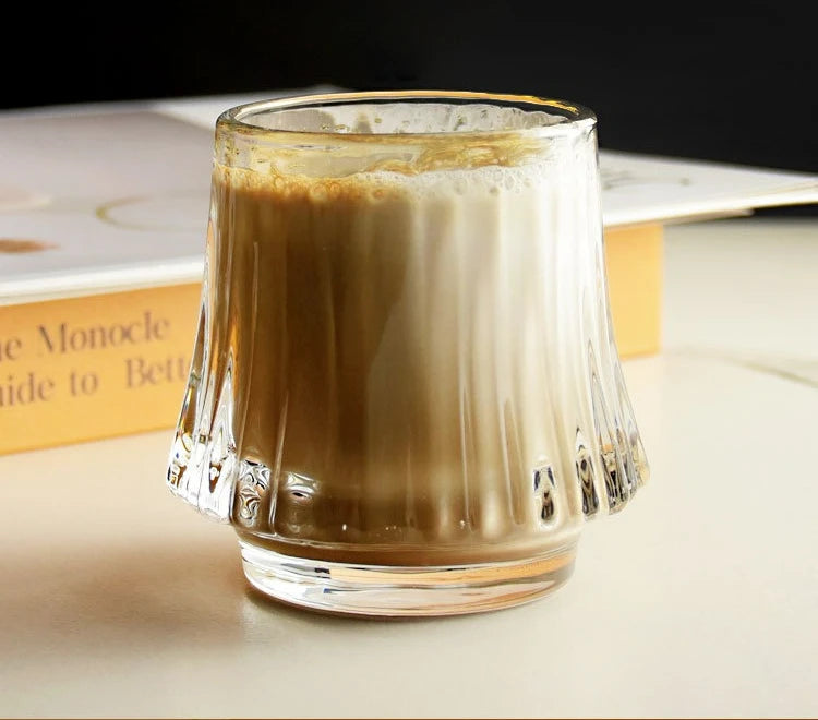 Japanese Style Glass Coffee Cup Transparent Whiskey Water Cup Creative Wine Beer Cocktail Cups Drinkware Glasses 2025 New