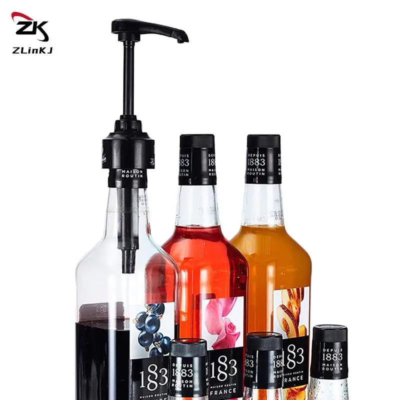 1/6PCS Coffee Milk Tea Dispenser Syrup Pump Liquid Dispenser For Monin Syrup 10ml Juice Bottle Dispenser Pump Kitchen Tools