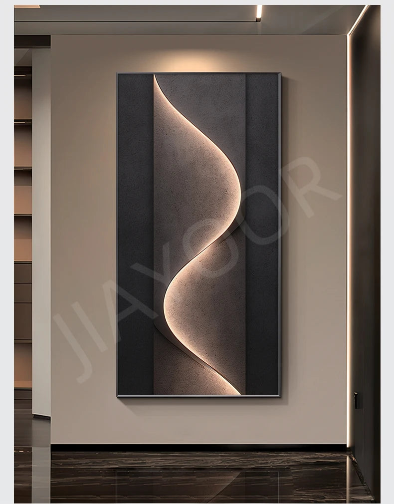 Luxury LED Wall Lamp Living Room Background Corridor Hotel Home Decoration High-end Luster Hanging Painting Modern Mural Light