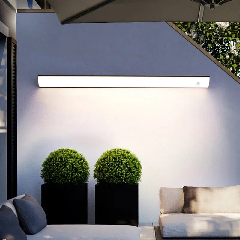 Long Strip Outdoor Balcony Room Decor Garden Terrace Led Lights Waterproof Wall Light Courtyard Door Light Porch Wall Lamp