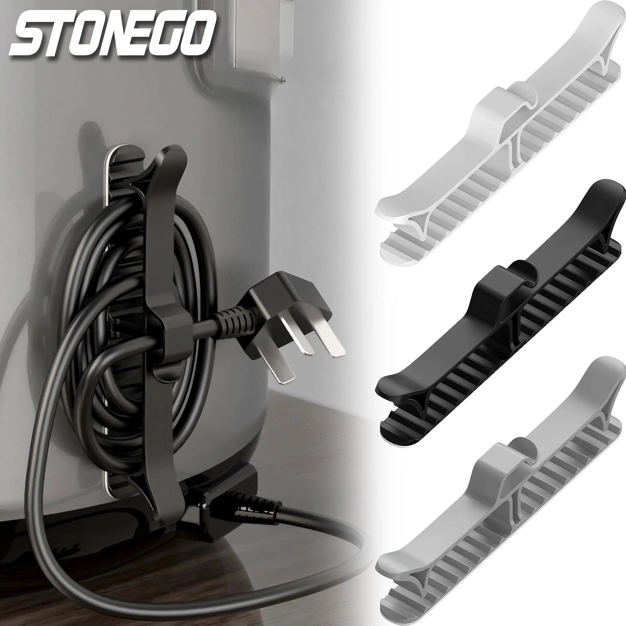 Kitchen Cable Organizer - Plug & Wire Storage Solution - Neat Cable Management for Countertops
