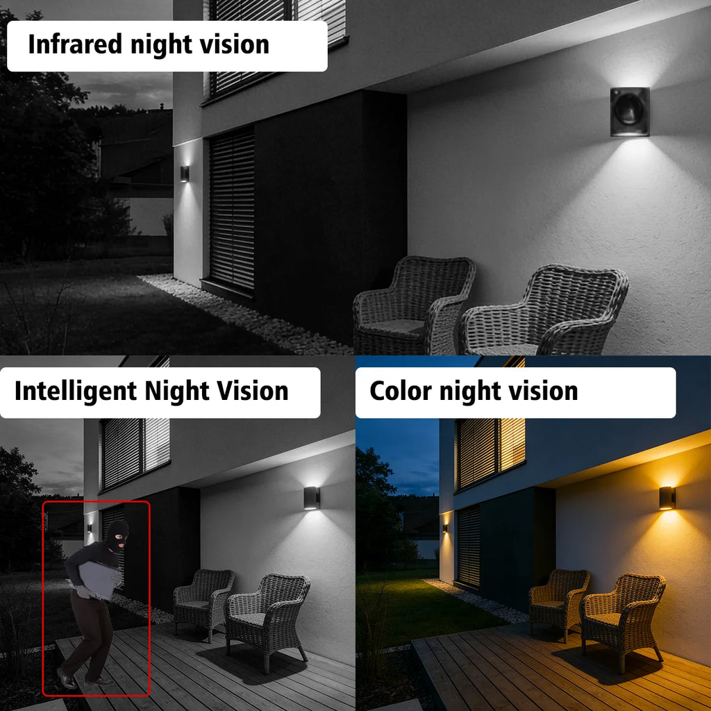 3MP 4K IP Camera 3MP Indoor Home Monitoring System Dual Audio Automatic Tracking Color Night Vision Outdoor Wireless Wifi Camera