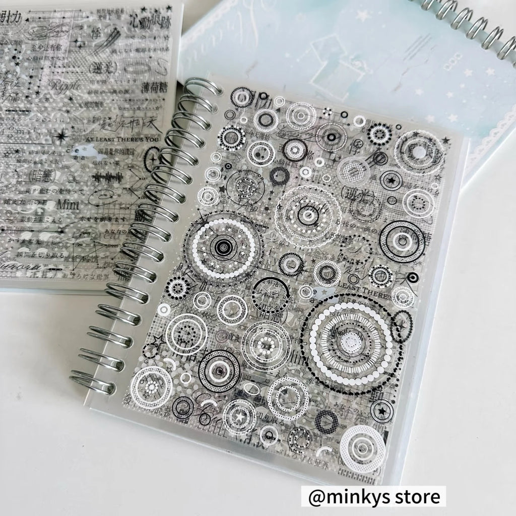 Original 32 Sheets PET Transparent Sticker Book Korean Scrapbooking Stickers For Journal Hand Book  Stationery