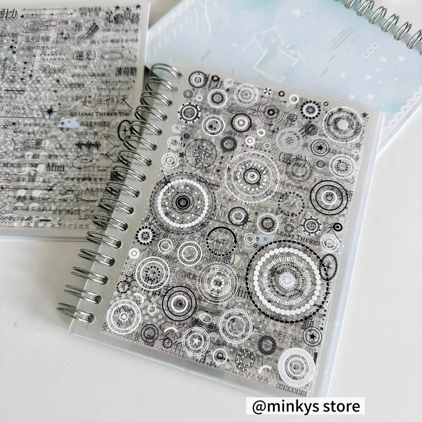 Original 32 Sheets PET Transparent Sticker Book Korean Scrapbooking Stickers For Journal Hand Book  Stationery