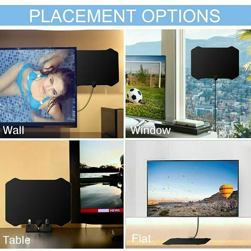2025 New 4K 8K Indoor Digital TV Antenna HD HDTV Antena DVB-T/T2 DVBT2 Cable TV Antena 5000Miles UHF VHF DTV Antennas Aerial