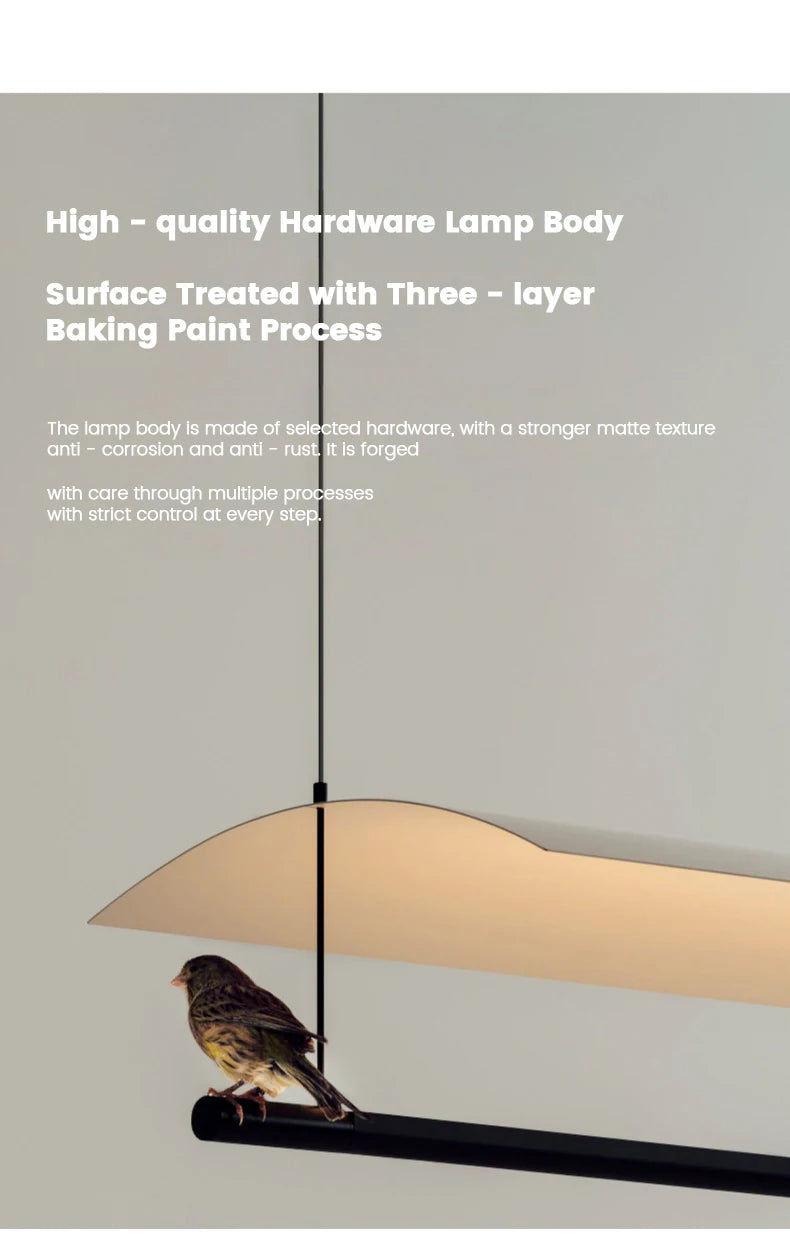 Modern Salon Lightings Home Decoration Simplicity Long Strip Design Led Lamp Nordic Office Living Room Dining Home Decoration