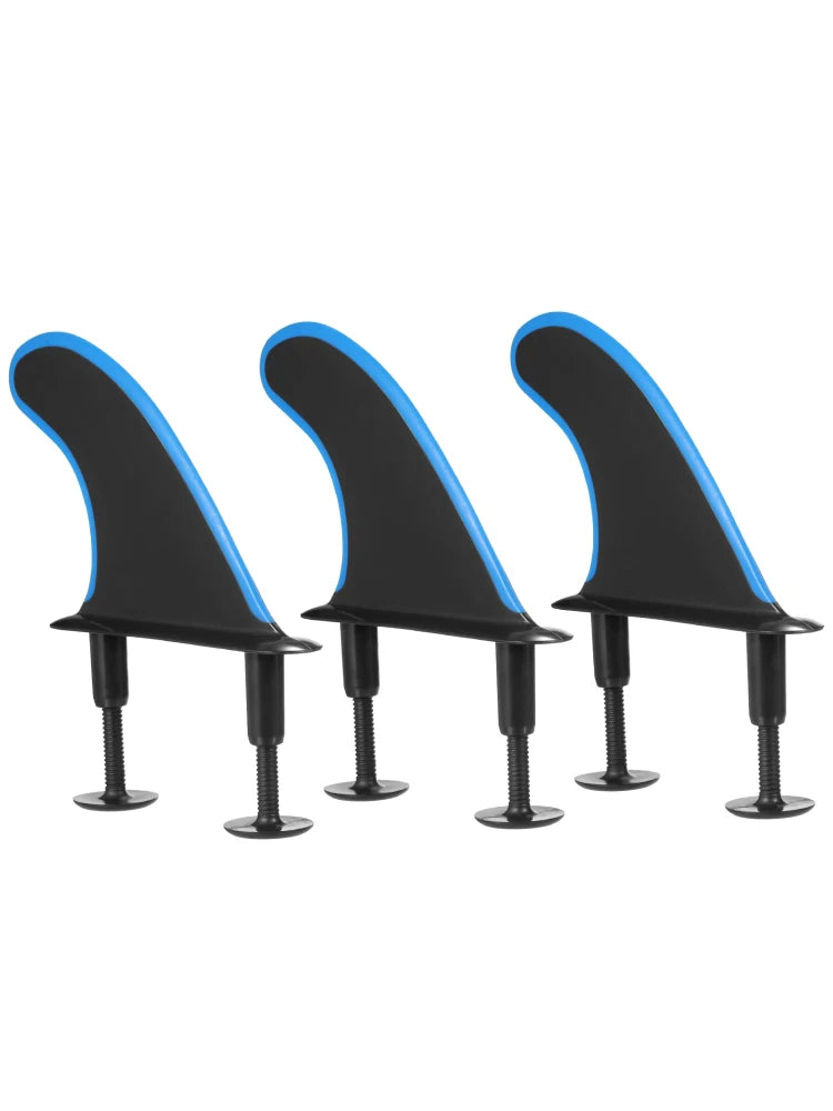 3pcs Soft Surfboard Fins with Screws 4.5 Inch Surf Fins for Soft Surfboard Longboard Surfing Accessories