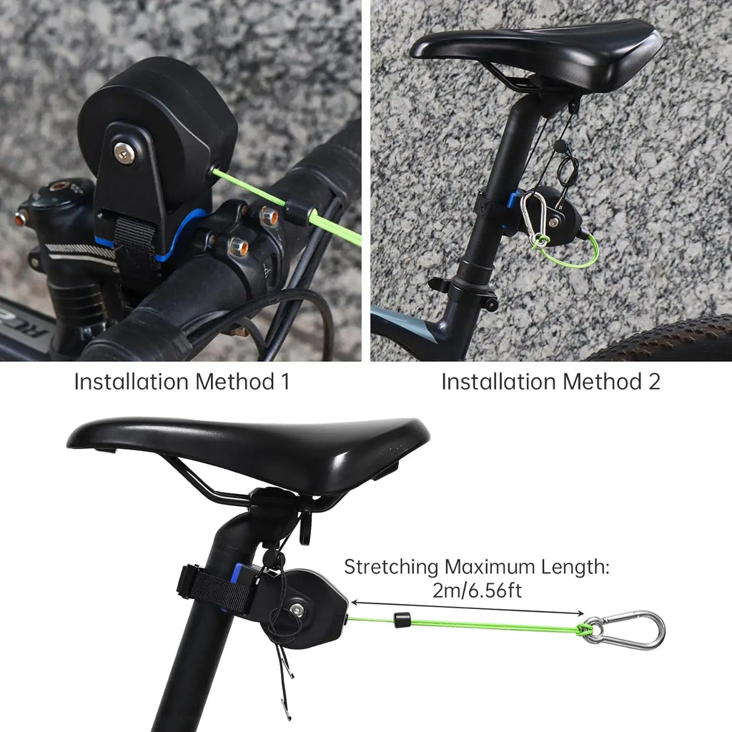 Extendable Bike Trailer - Adult-Accompanied Cycling Elastic Trailer System, TrailerCompatible with Mountain/Road/Electric Bikes,