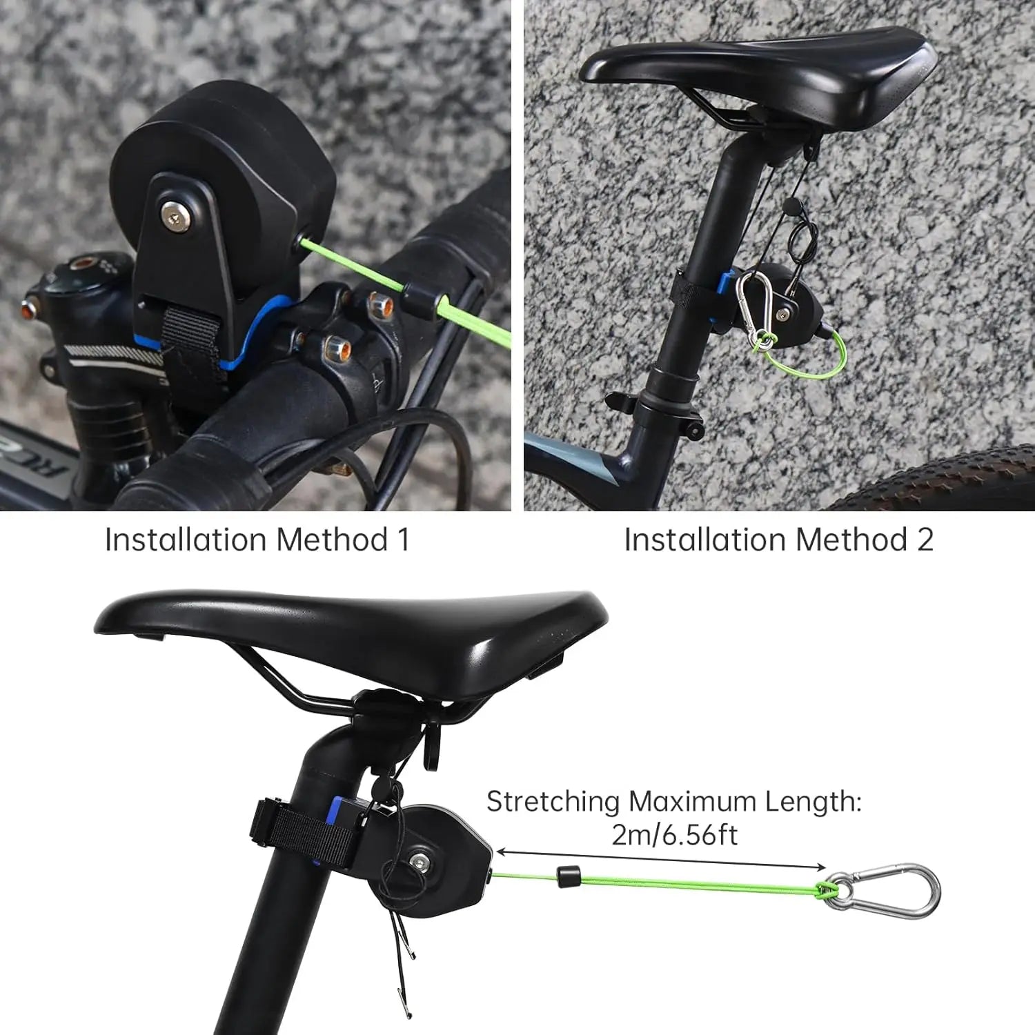 Extendable Bike Trailer - Adult-Accompanied Cycling Elastic Trailer System, TrailerCompatible with Mountain/Road/Electric Bikes,