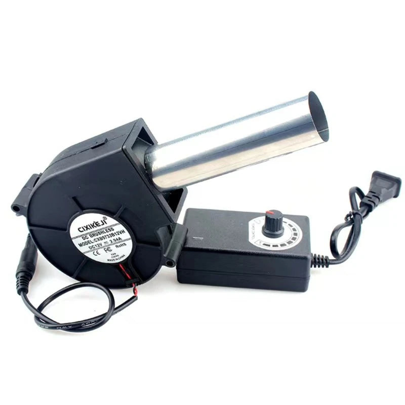 BBQ Fan Air Blower Handheld Barbecue Air Fan Lightweight Portable Fan US/EU Plug 85AD