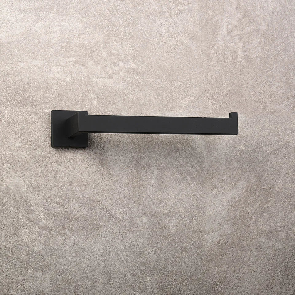 Matte Black Bathroom Hardware 304 Stainless Steel Towel Rack Toilet Paper Holder Liquid Soap Holder Towel Bar Toilet Accessories