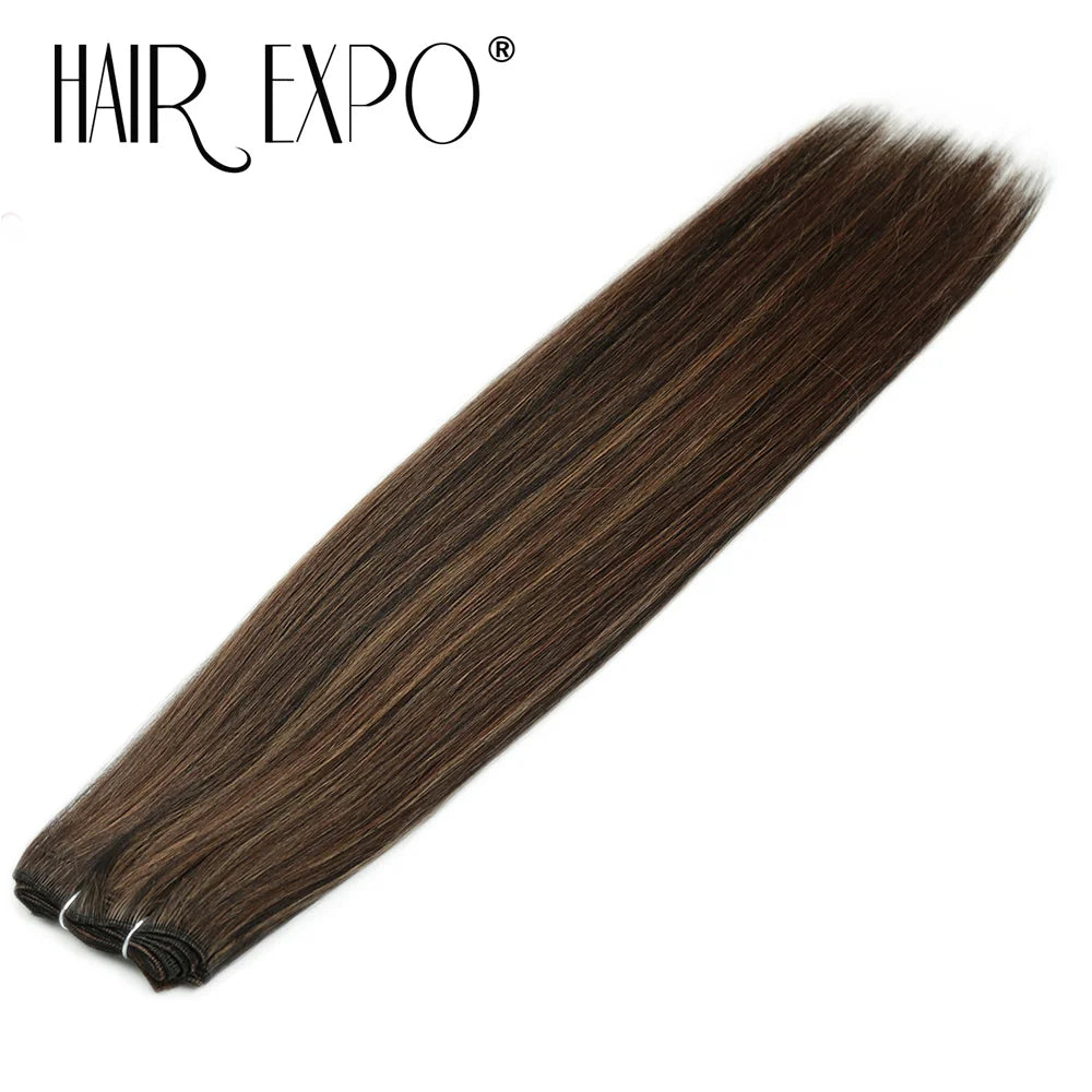26" Bio Straight Hair Bundles Natural Soft Heat Resistant Fiber Synthetic Fiber Hair Extensions Protein Straight Hair Weave