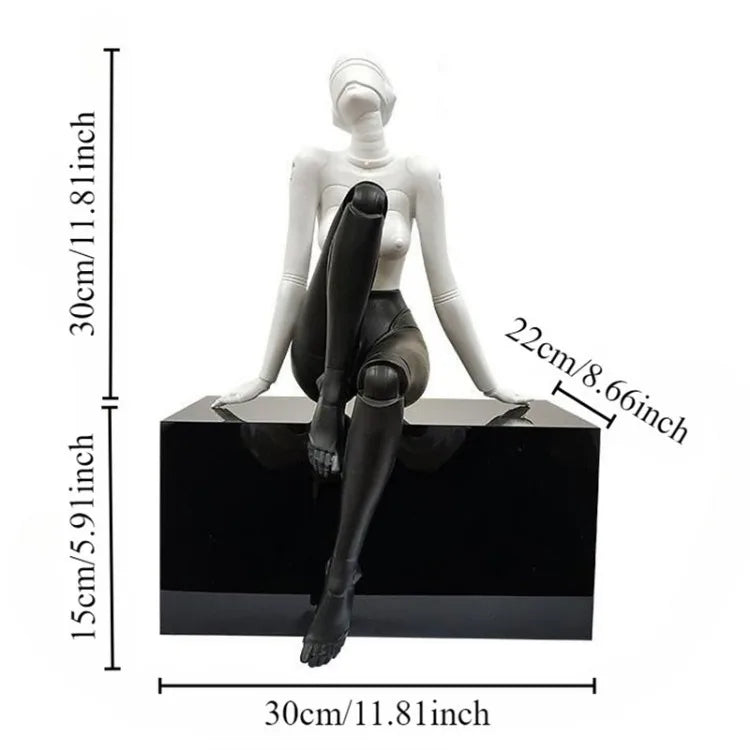 Modern Figurines Minimalism Art Miniatures Luxury Creative Ornaments for Bedroom Aesthetic Room Decor Original and Funny Gifts