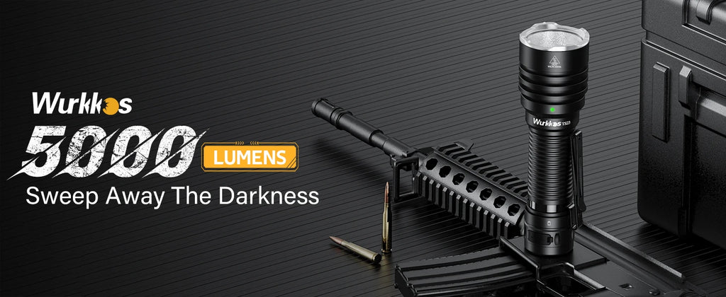 Wurkkos TS23 21700 Rechargeable Tactical Flashlight XHP70.3 HI LED 5000Lm Torch IPX8 Waterproof Two Group Mode EDC Tail Switch