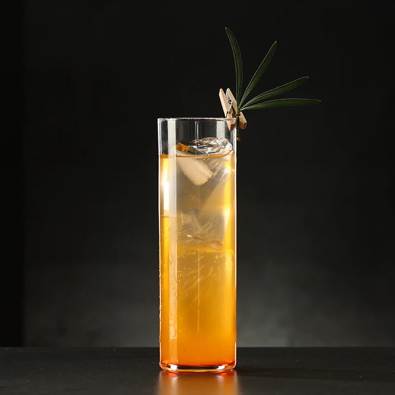 Water Glass Cup, Cocktail Glass,Barware Collins Tumbler Drinking Glasses For Water, Juice, Beer, And Cocktail