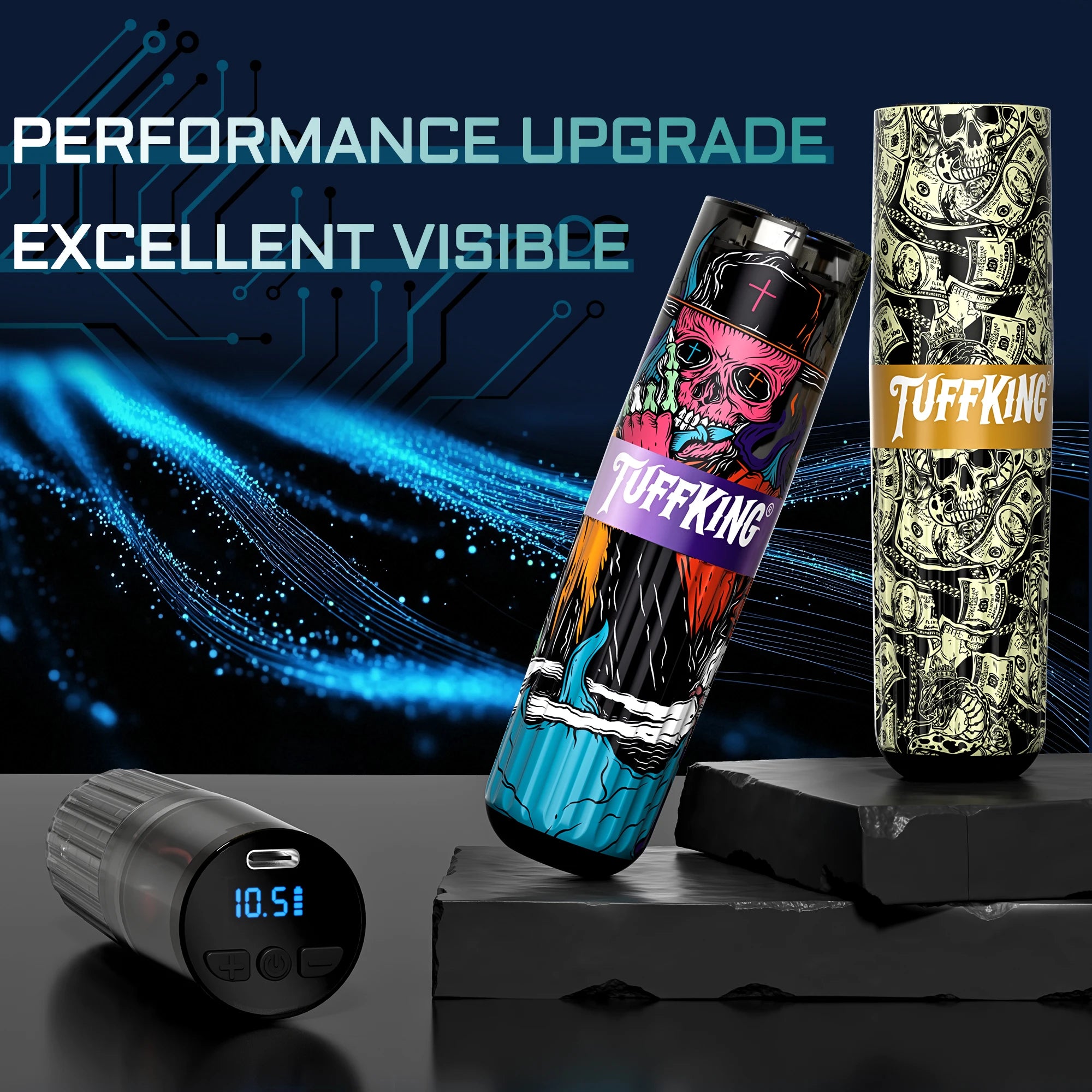 New polymer plastic shell power pen tattoo machine motor machine personalized pattern hot selling tattoo pen wholesale