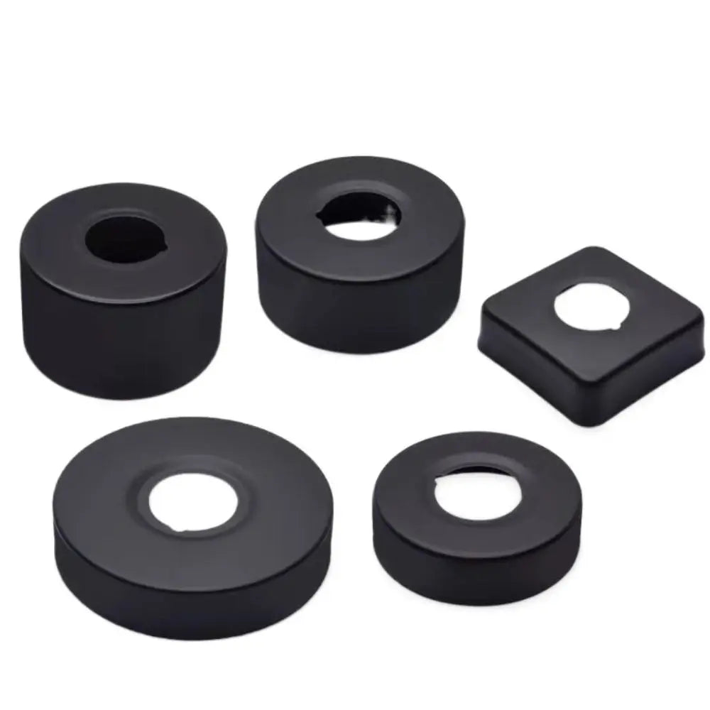 Black Stainless Steel Shower Arm Flange Replacement Wall Split Flange Faucet Decorative Cover Kitchen Bathroom Accessories