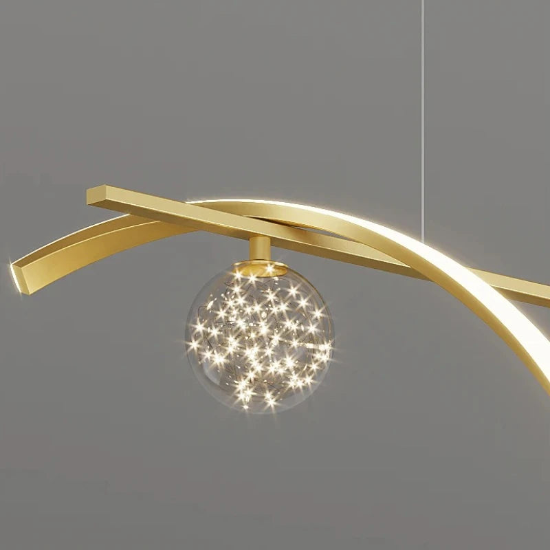 Modern Minimalist Led Pendant Lamps Dimming for Coffee Table Dining Room Kitchen Island Ceiling Chandelier Home Lighting Fixture