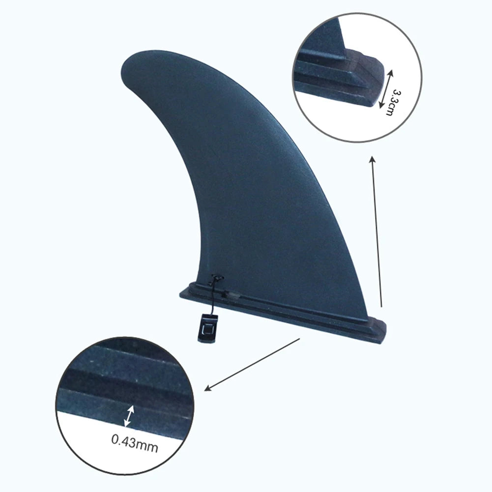 Surf Water Wave Fin 9 Inch for Stand Up Paddle Board and Surfboard Easy Mount Installation Perfect for Beginners
