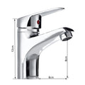 Bathroom Faucets Hot and Cold Mixer Faucets Vanity Bathroom Kitchen Deck Mounted Bathroom Single Lever Sink Faucets Dropshipping