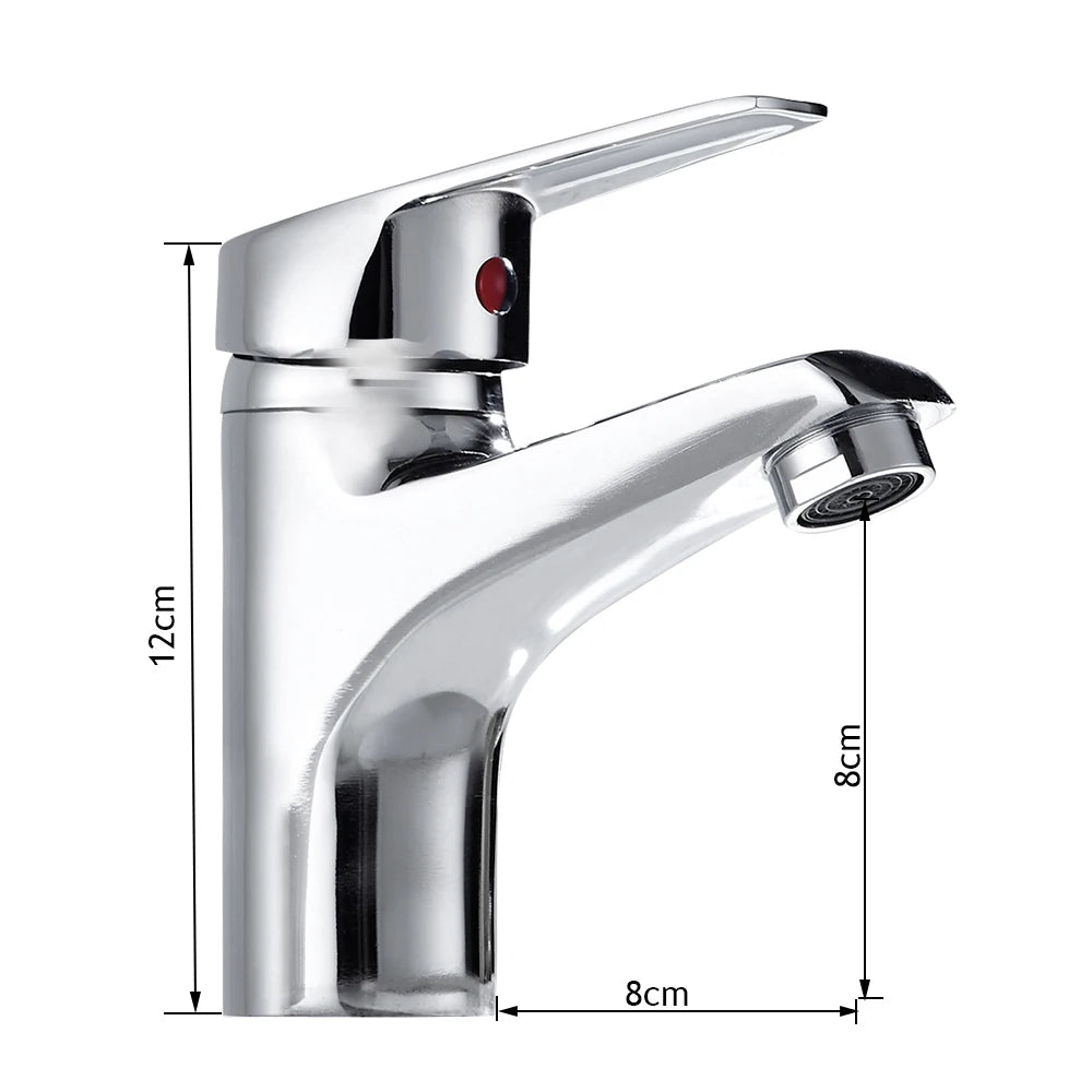 Bathroom Faucets Hot and Cold Mixer Faucets Vanity Bathroom Kitchen Deck Mounted Bathroom Single Lever Sink Faucets Dropshipping