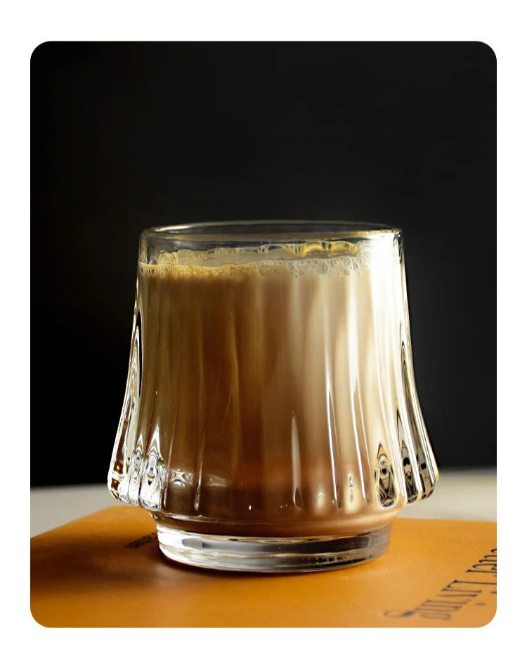 Japanese Style Glass Coffee Cup Transparent Whiskey Water Cup Creative Wine Beer Cocktail Cups Drinkware Glasses 2025 New