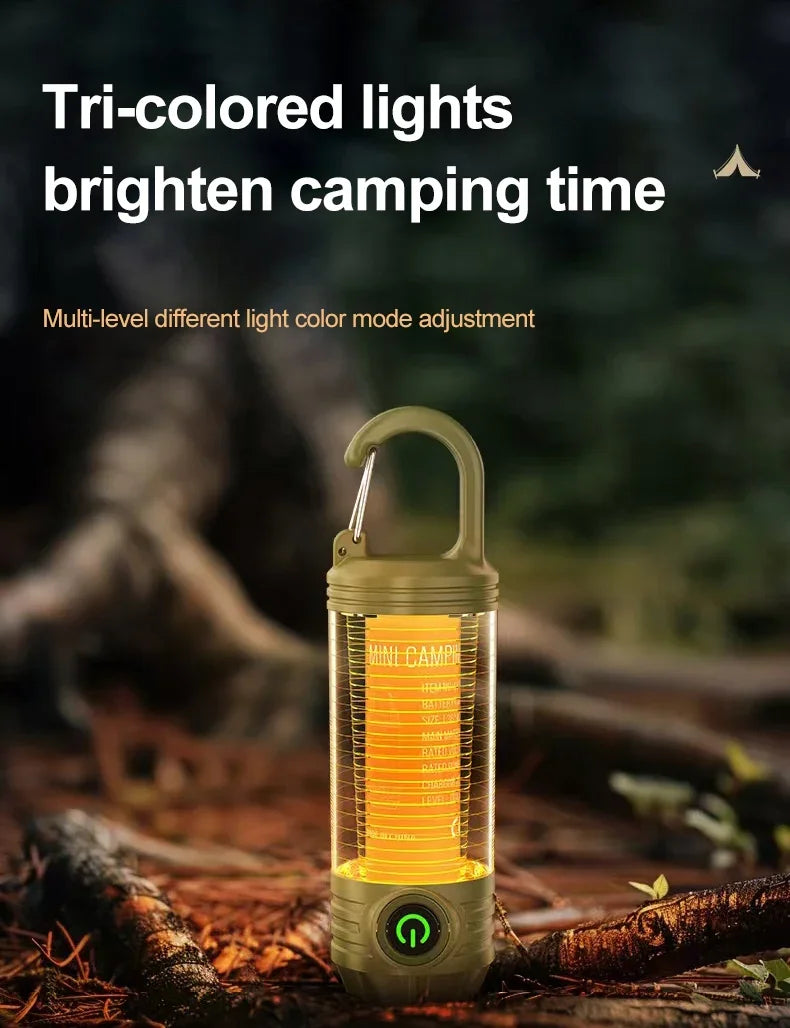 Multi Functional Camping Light Outdoor LED Night Riding light Rechargeable Flashlight Night Light Waterproof Travel Light
