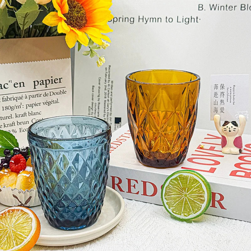 260 ml Water Glass for Juice Beer Tea Milk Wine Drinking Drinkware for Cold Drink Glasses Family and Friends Party