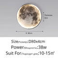 Modern Minimalist LED Moon Wall Lamp Indoor Lighting for Bedroom Background Wall Living ROOM Decorative Bedside Lights