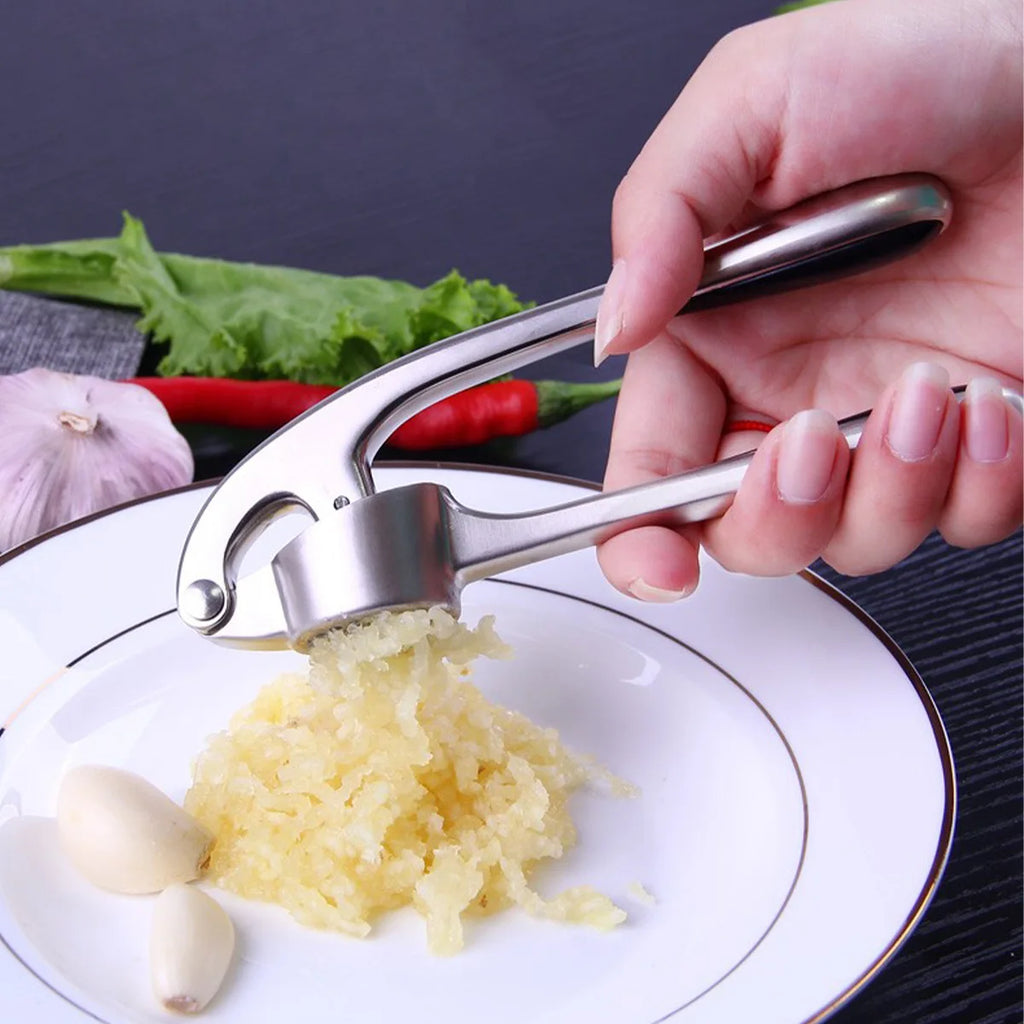 Kitchen Stainless Steel Garlic Smasher Squeezer Manual Press Grinding Tool Kitchen Accessories Kitchen Accessories Tools