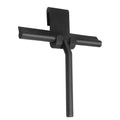 Matte Black Shower Squeegee Silicone Material Streak Free Glass Wiper With Handle Hanging Holder Silicone Squeegee