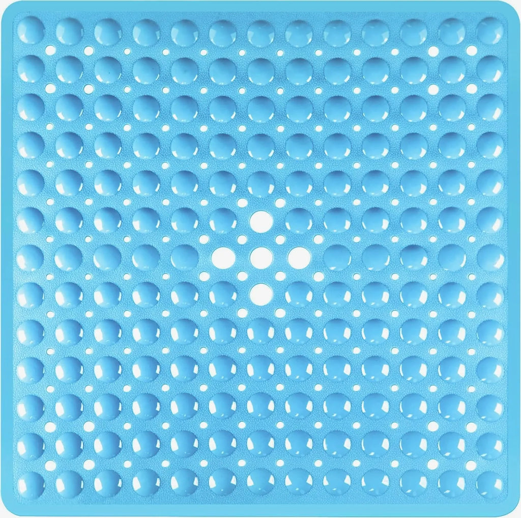 Square Shower Mat Bathtub Mat Non Slip 53x53cm, Square Bath Mat for Inside Shower Tub, Shower Stall Mats for Bathroom Floor