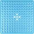 Square Shower Mat Bathtub Mat Non Slip 53x53cm, Square Bath Mat for Inside Shower Tub, Shower Stall Mats for Bathroom Floor