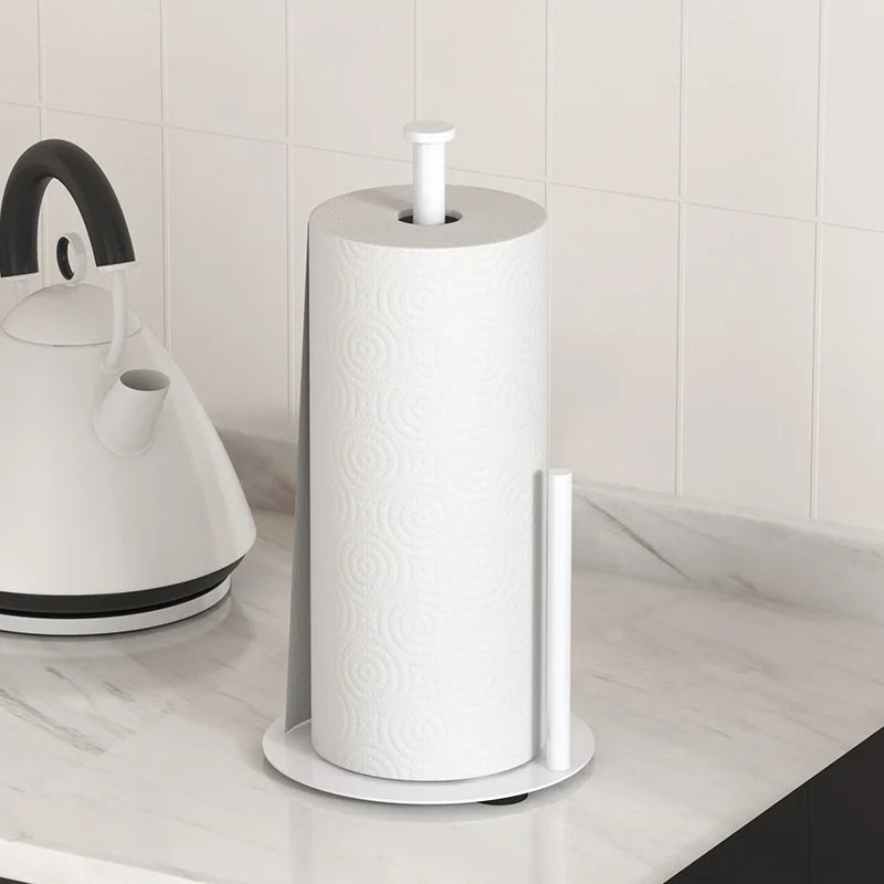 Kitchen Roll Holder with Weighted Base - Heavy-Duty Countertop Organizer, Space-Saving Design for Paper Towels, Kitchen supplies