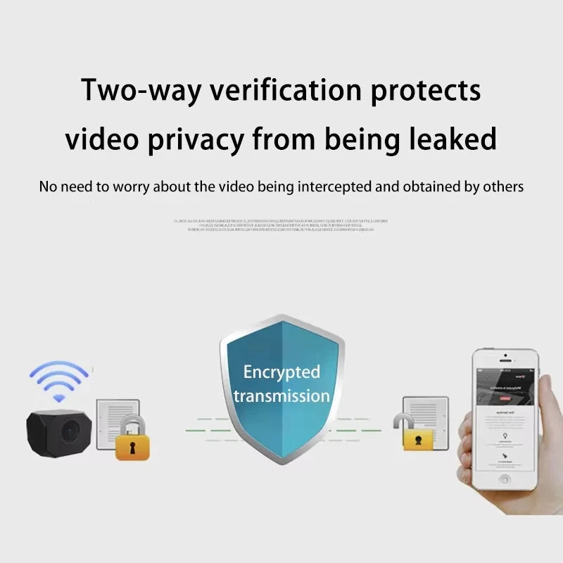 4K HD WiFi Security Camera for Home Mini Smart Indoor IP Surveillance with APP Remote Monitoring Portable Design 2026