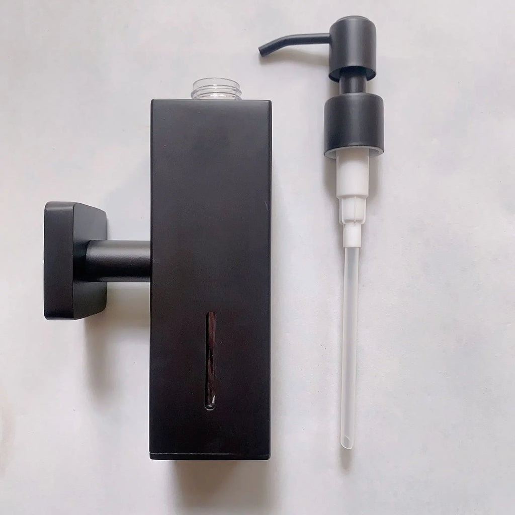 304 Brushed Stainless Steel Manual Soap Dispenser Wall Mounted Golden Black Square Round Soap Dispenser for Hotel Bathrooms