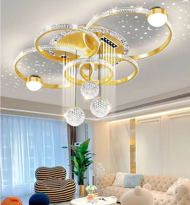 Modern Light Luxury Master Bedroom Pendant Lamp LED Creative Restaurant Lamp Villa Bedroom Interior Decoration Lighting Fixtures