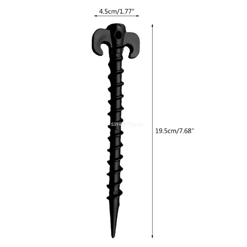 10Pcs Camping Tent Stakes Tent Heavy Duty Tent Nails Plastic Screw Tent Pegs for Fixing Camping Tent Rain Tarps Outdoors