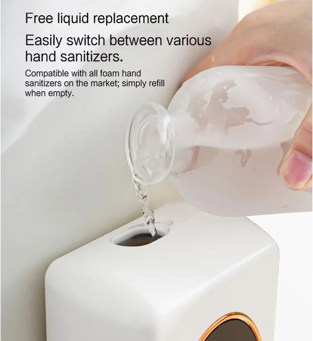 Automatic Soap Dispenser 480ml Smart Sensing Touchless Foam Soap Dispenser USB Recharging Wall Mounted for Bathroom and Kitchen