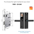 Facial Recognition Video call Automatic Door Lock TUYA Front Door Fingerprint Smart Lock Digit Camera Visible Inner Screen