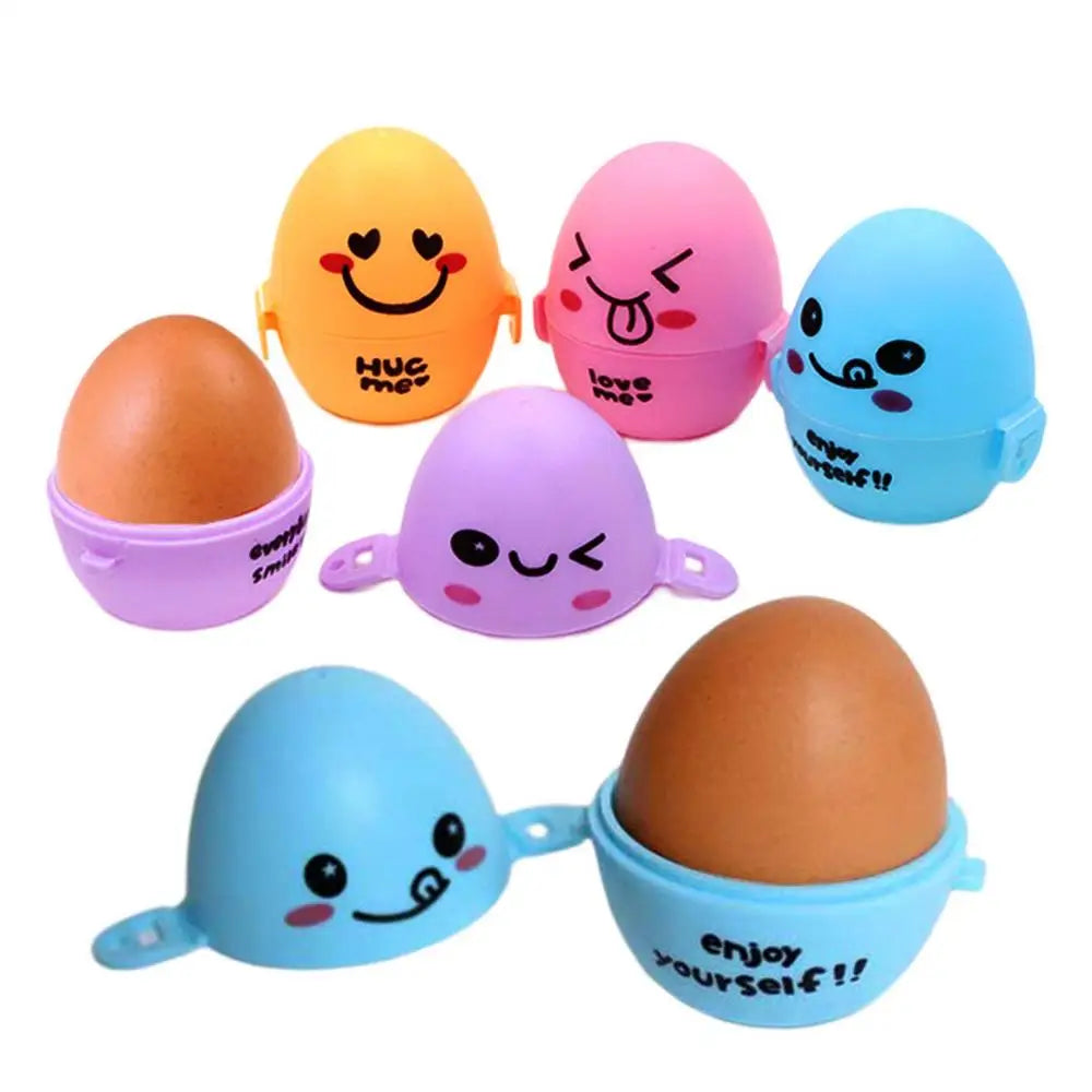 1pc Portable Egg Container Cartoon Storage Box Egg Protection Cover Kitchen Gadgets for Picnic Outdoor Travel Barbecues Home